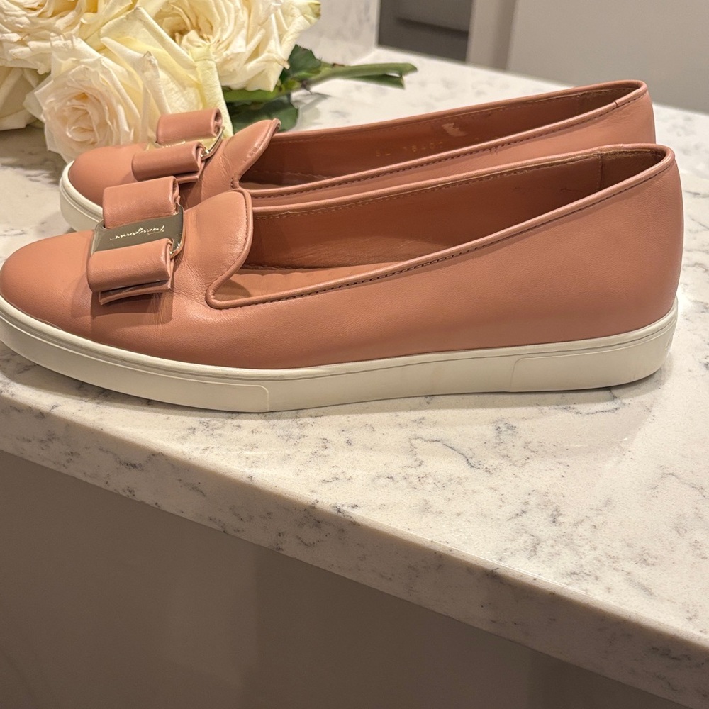 FERRAGAMO: Women's Pink Leather Loafers